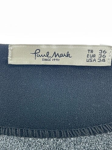 36 Beden siyah Renk Paulmark Bluz %70 İndirimli.