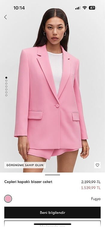 Mango blazer ceket