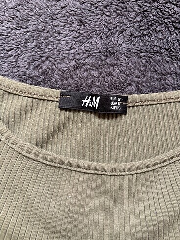 H&M Haki yeşil crop