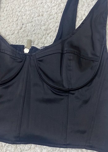 Siyah Mini Strappy Büstiyer - Görsel 3