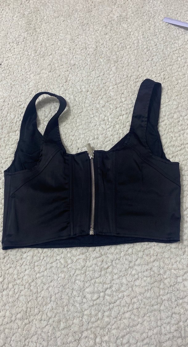 Siyah Mini Strappy Büstiyer - Görsel 2