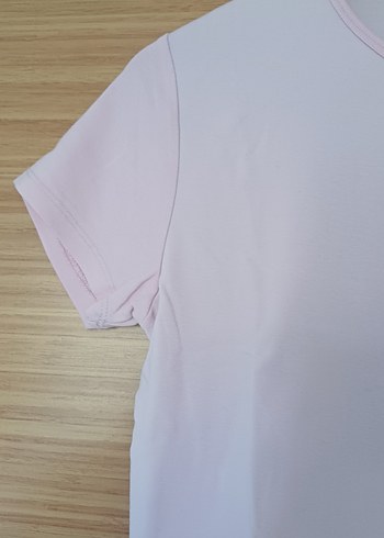 xl Beden Stradivarius pembe Kısa Kollu Pamuklu Kadın Tişört