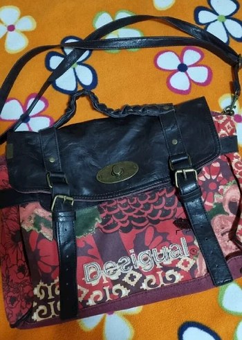 Desigual Desenli Kırmızı Kadın Omuz Çantası - Görsel 5