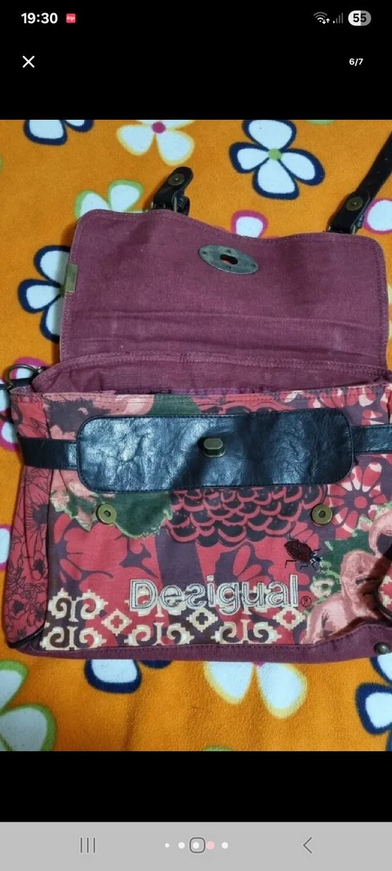 Desigual Desenli Kırmızı Kadın Omuz Çantası - Görsel 2