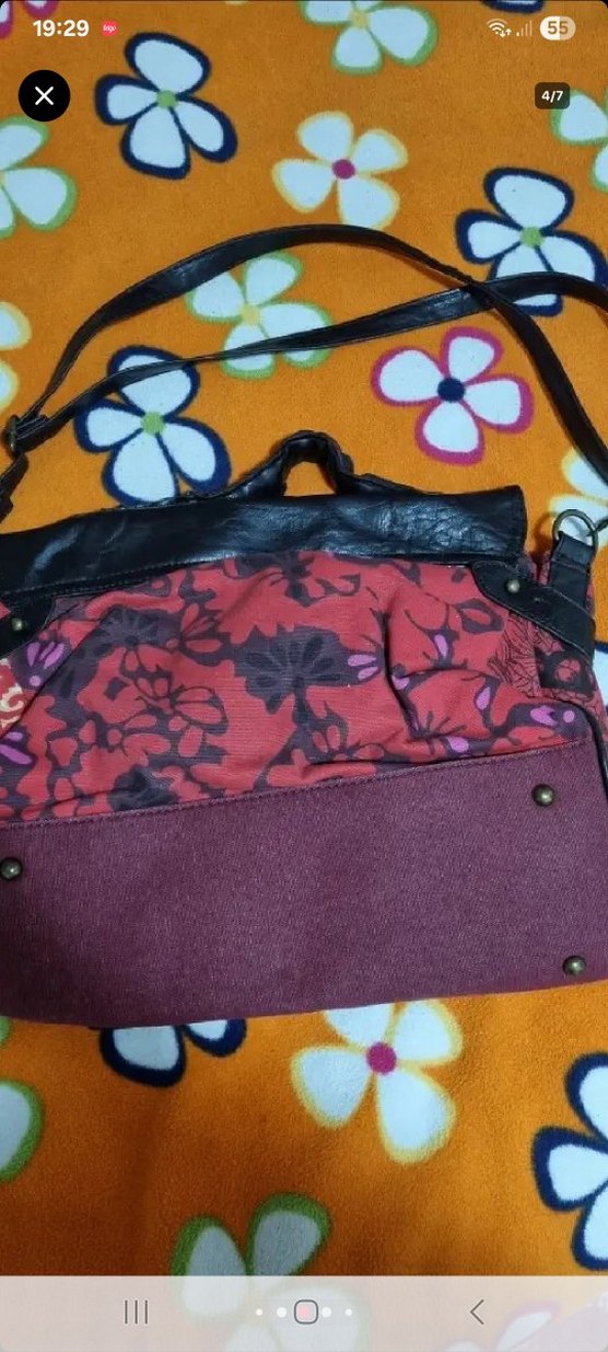 Desigual Desenli Kırmızı Kadın Omuz Çantası - Görsel 4