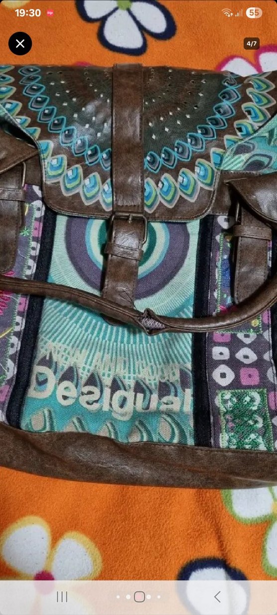 Turkuaz Bağcıklı Bohem Kadın Çanta - Görsel 4