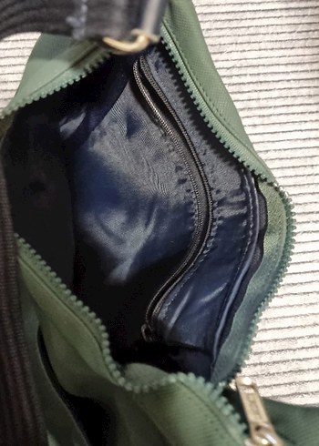 orjinal lacoste Koyu Yeşil Deri Kadın Omuz Çantası - Görsel 3