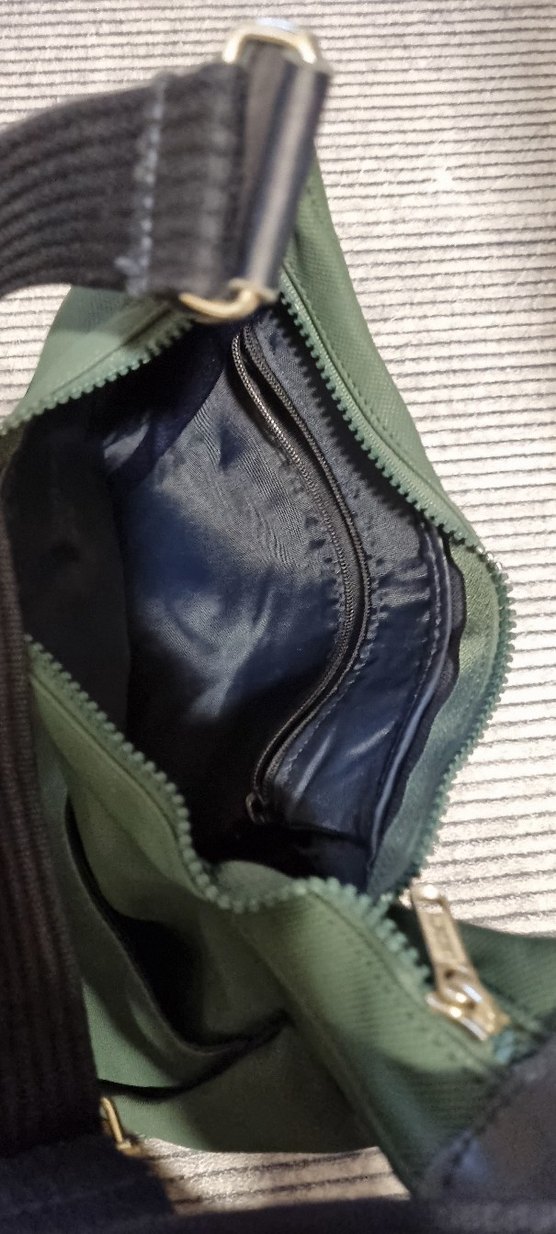 orjinal lacoste Koyu Yeşil Deri Kadın Omuz Çantası - Görsel 3