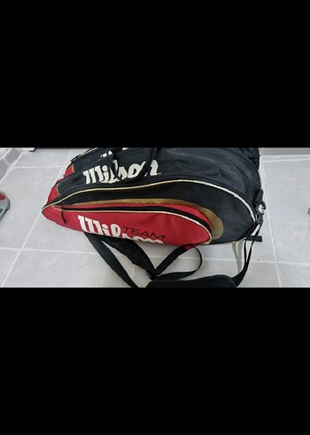 Kırmızı Baskılı Fermuarlı Erkek Spor Çantası - Görsel 3