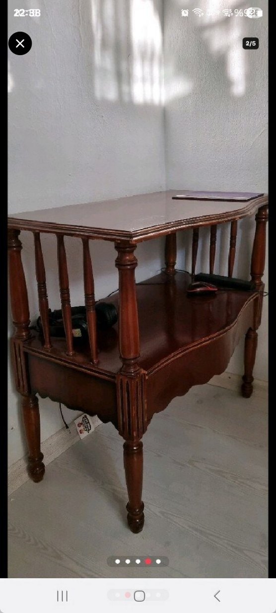 Kahverengi Ahşap Bebek Alt Değiştirme Masası - Görsel 2