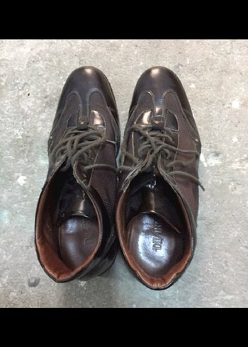 Kahverengi Bağcıklı Erkek Biker Botu - Görsel 7