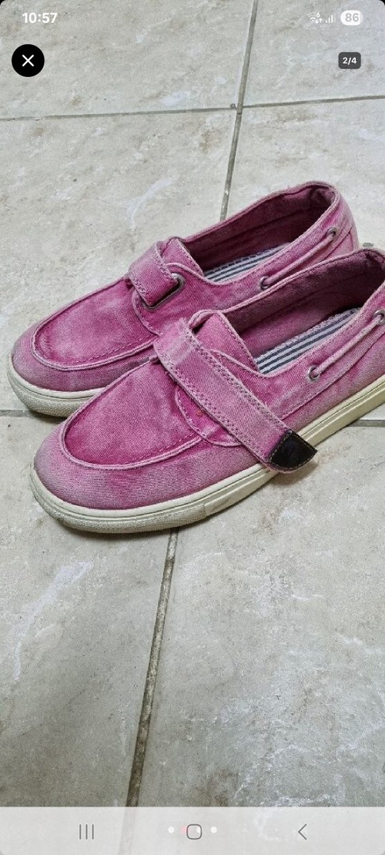 Kız Çocuk Pembe Tokalı Loafer Ayakkabı - Görsel 2