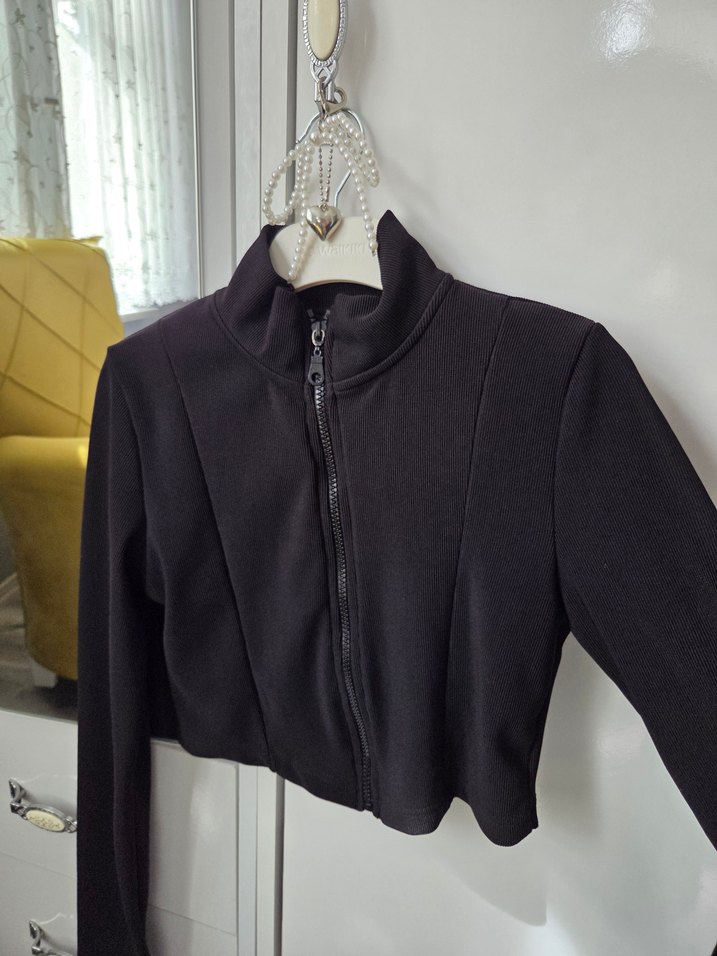 Siyah Body Crop - Görsel 3