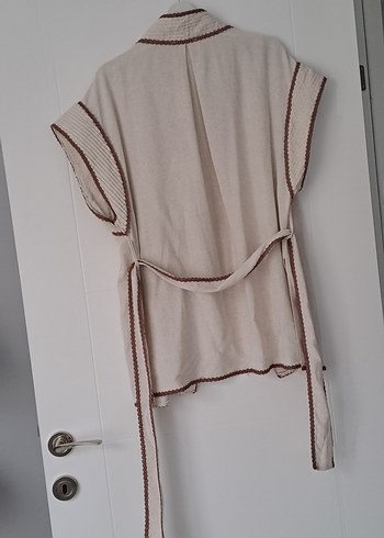 Güpür detaylı yelek - Görsel 6