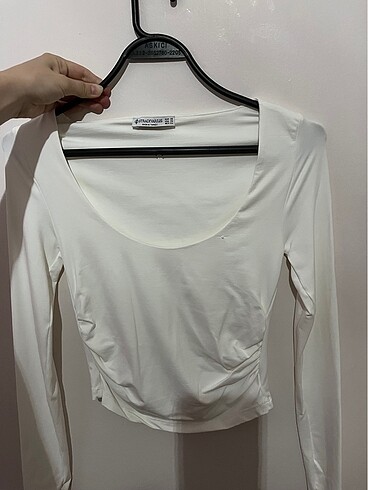 Beyaz stradivarius bluz