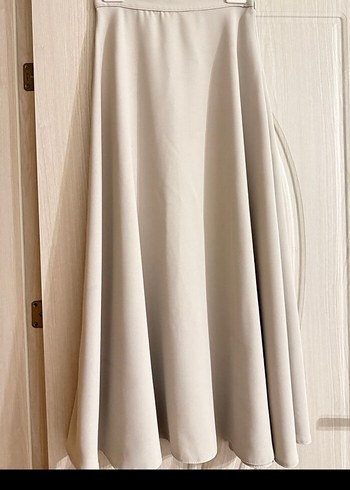 Bej Mini Kadın Takım Elbise, Düğmeli, Uzun Kollu - Görsel 4