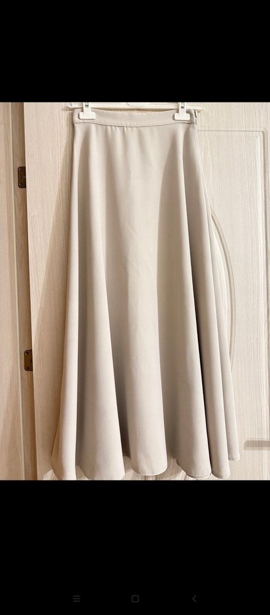 Bej Mini Kadın Takım Elbise, Düğmeli, Uzun Kollu - Görsel 4