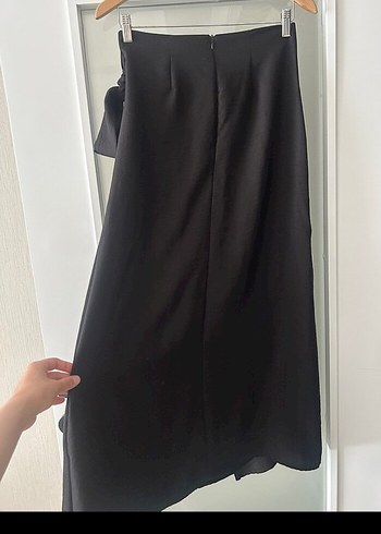 Siyah Kemerli Uzun Kadın Etek - Görsel 6