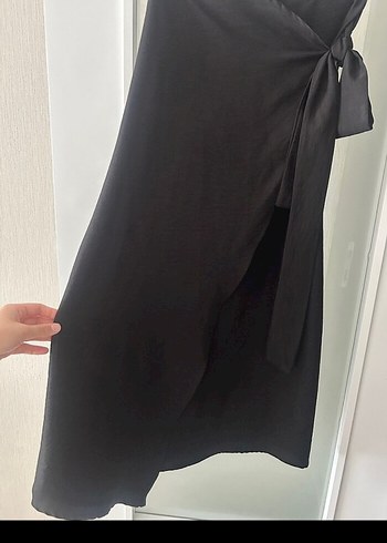 Siyah Kemerli Uzun Kadın Etek - Görsel 5