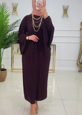 Kadın Yeşil Piliseli Uzun Elbise - Görsel 4