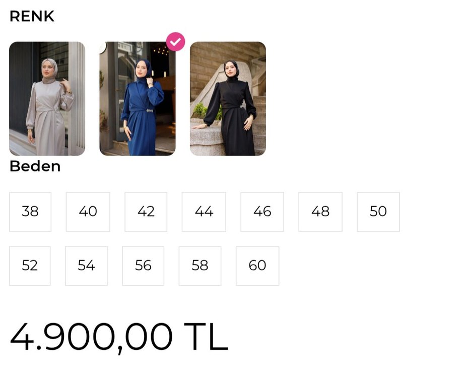 Mavi Drapeli Uzun Kadın Abiye Elbise - Görsel 5