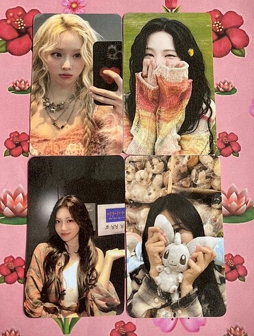 Aespa 4?lü set photocard