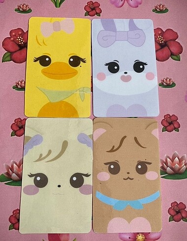 Diğer Blackpink peluş set photocard