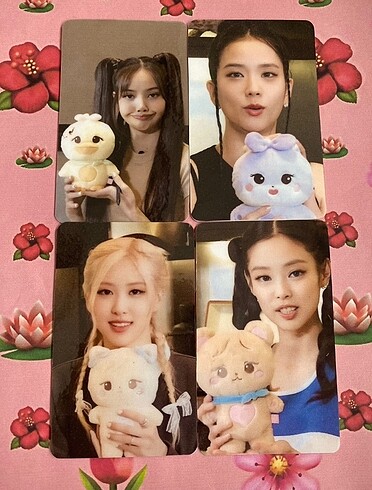 Blackpink peluş set photocard