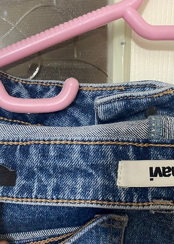 32 Beden mavi Renk Mavi Kadın Denim Pantolon