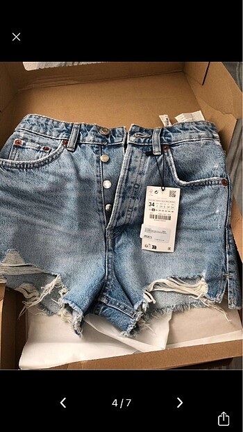 xs Beden mavi Renk Zara şort?