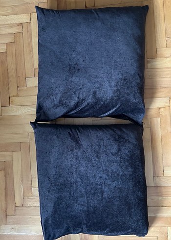 Lacivert Bohem Tarzı Kadife Yastık Kılıfı 60x60