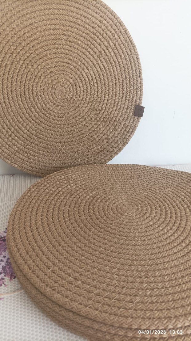 Bej Bohem Yuvarlak Amerikan Servis 6'li - Görsel 2