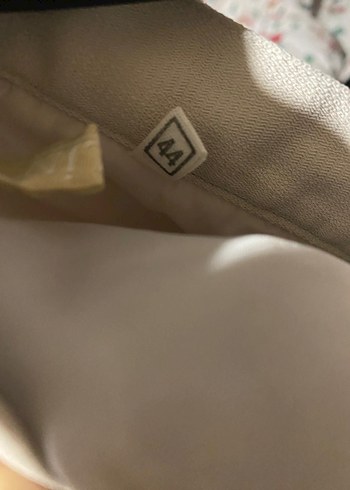 Bej uzun Keten Kadın Etek - Görsel 5