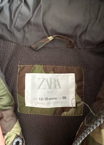 Erkek Çocuk Kamuflaj Desenli Düğmeli Mont - Görsel 2