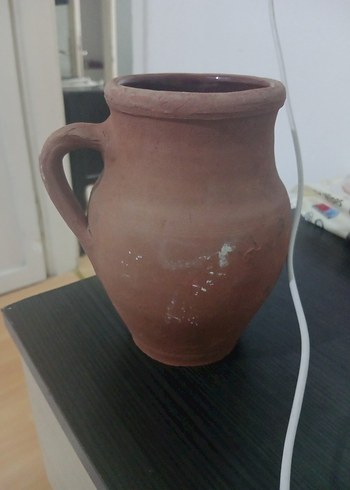 Beden kahverengi Renk Diger Koyu Kahverengi Kulplu Vazo