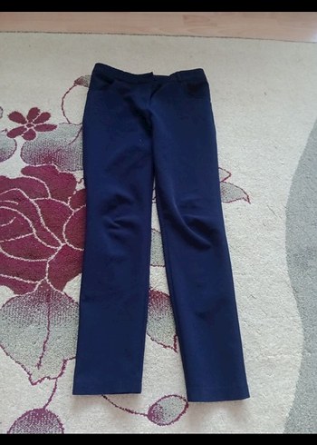 Lacivert Kadın Normal Kesim Kumaş Pantolon