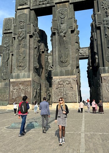 Koton Gri siyahlı kolsuz kışlık mevsimlik elbise