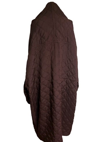 diğer Beden kahverengi Renk Acı kahve oversize kesim astarsız kimono trençkot
