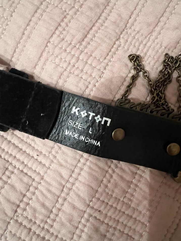 Koton siyah püsküllü kemer - Görsel 2
