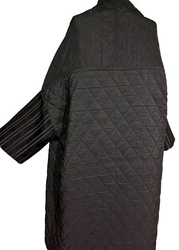 diğer Beden siyah Renk Brokar uzun kimono kaftan