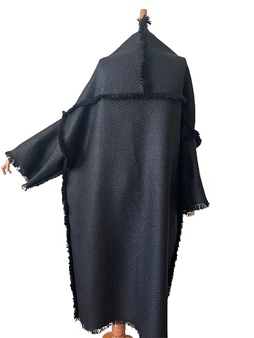 Diğer Siyah şanel kumaş panço, kimono