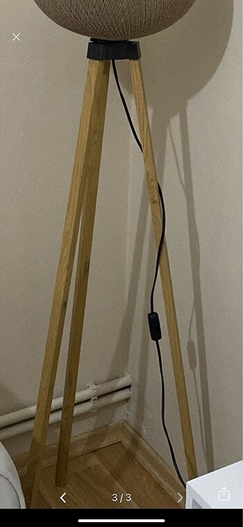 Ikea Lambader ahşap ayak