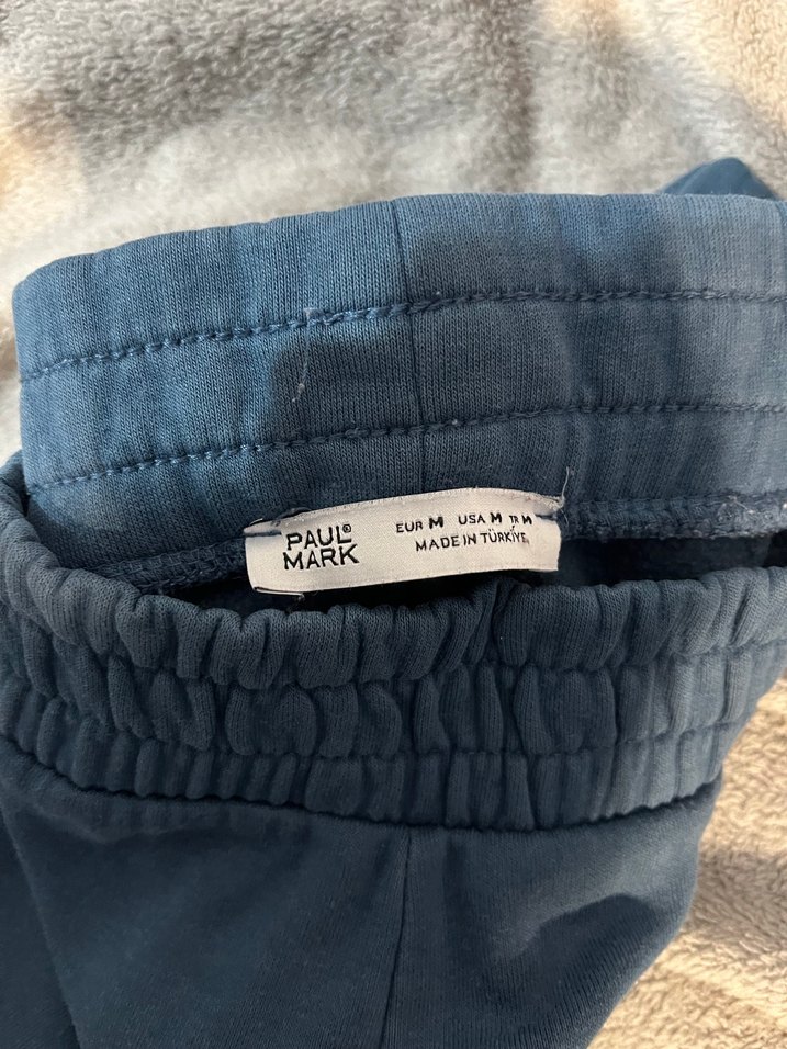 Mavi Rahat Kesim Kadın Eşofman Altı - Görsel 2