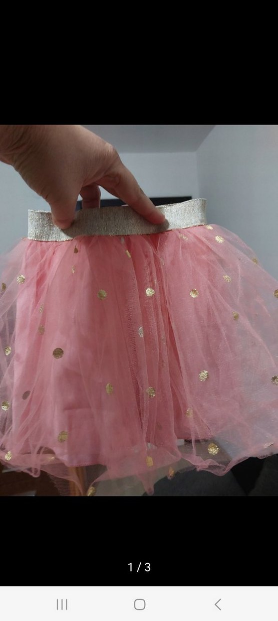 Puantiyeli Pembe Tütü Etek - Görsel 2