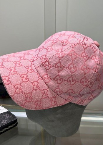 Beden pembe Renk Parlak Pembe Desenli Street Wear Şapka