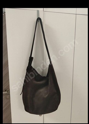 Massimo Dutti MASSİMO DUTTİ KALIN SÜET SIĞIR DERİSİ ÇANTA