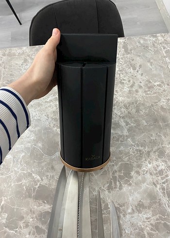 Karaca Siyah Bıçak Seti ve Standı - Görsel 3