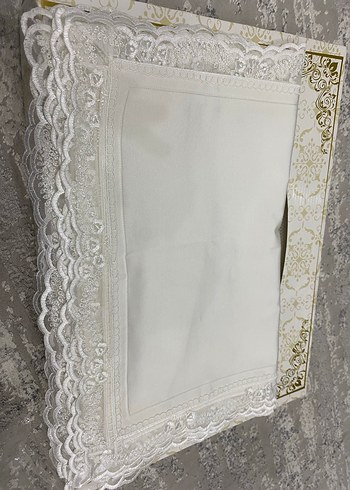 Nakışlı Beyaz 6 lı Amerikan servis elart - Görsel 3