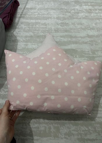 Pembe Nakışlı Çocuk Yastığı 2 Li - Görsel 2