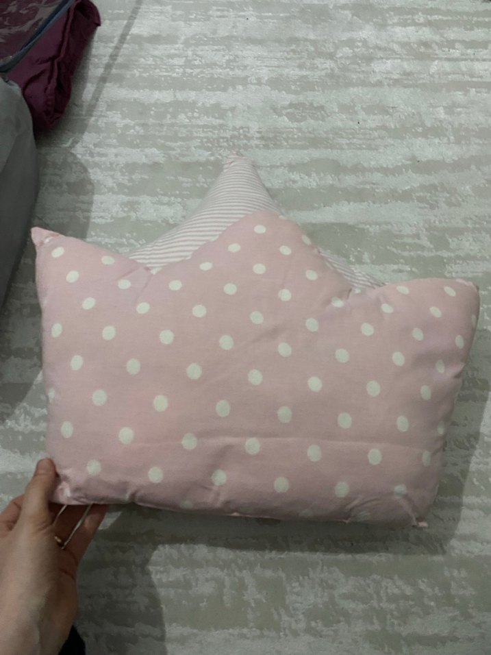 Pembe Nakışlı Çocuk Yastığı 2 Li - Görsel 2